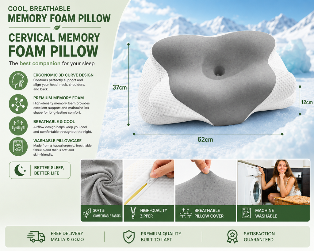 Dritta Ergonomic Neck Pillow